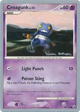 Croagunk LV.13 (60/100) (Intimidation - Tristan Robinson) [World Championships 2008] Pokémon