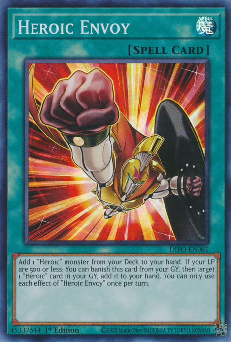 Heroic Envoy [DIFO-EN061] Super Rare Yu-Gi-Oh!