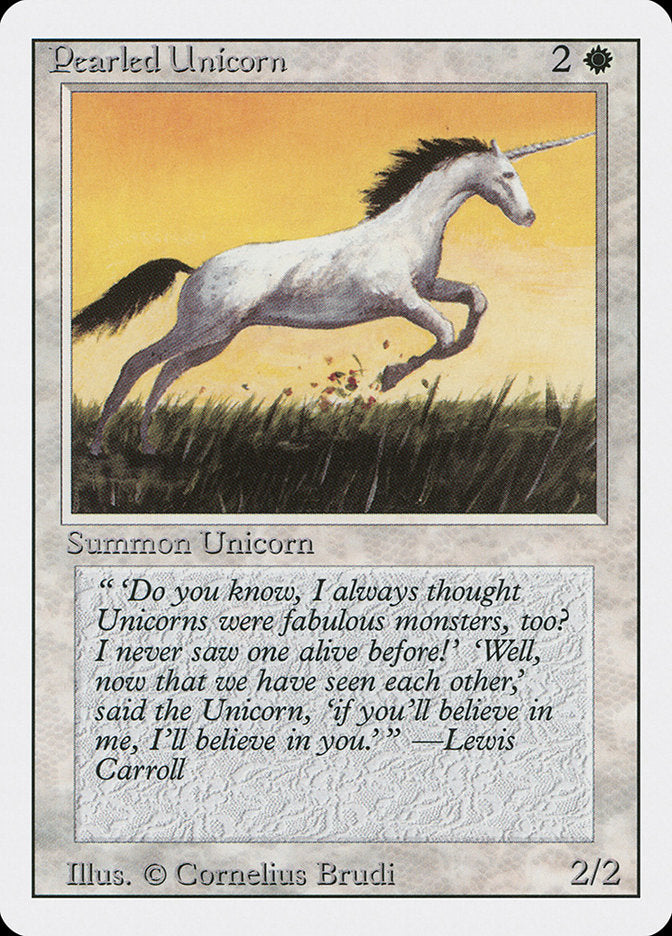 Pearled Unicorn [Revised Edition] Magic: The Gathering