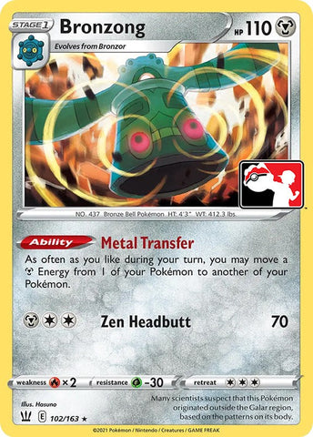Bronzong (102/163) [Prize Pack Series One] Pokémon