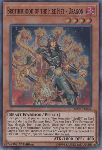 Brotherhood of the Fire Fist - Dragon [MYFI-EN044] Super Rare Yu-Gi-Oh!