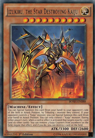 Jizukiru, the Star Destroying Kaiju [BOSH-EN088] Rare Yu-Gi-Oh!