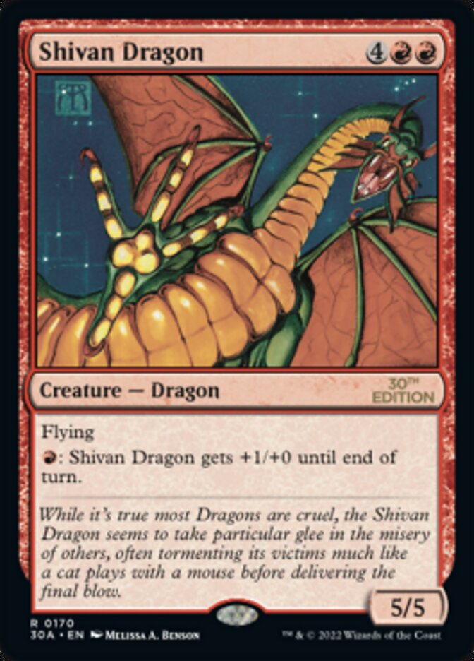 Shivan Dragon [30th Anniversary Edition] Magic: The Gathering