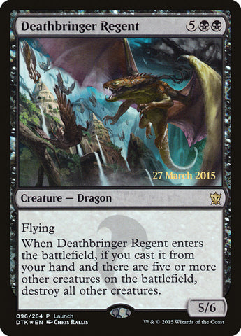 Deathbringer Regent (Launch) [Dragons of Tarkir Prerelease Promos] Magic: The Gathering