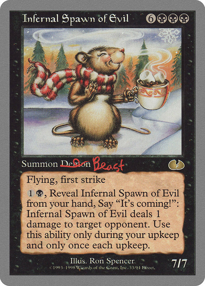 Infernal Spawn of Evil [Unglued] Magic: The Gathering
