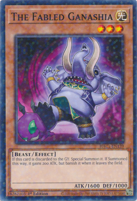 The Fabled Ganashia (Duel Terminal) [HAC1-EN139] Common Yu-Gi-Oh!