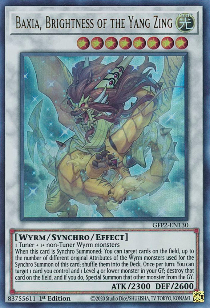 Baxia, Brightness of the Yang Zing [GFP2-EN130] Ultra Rare Yu-Gi-Oh!