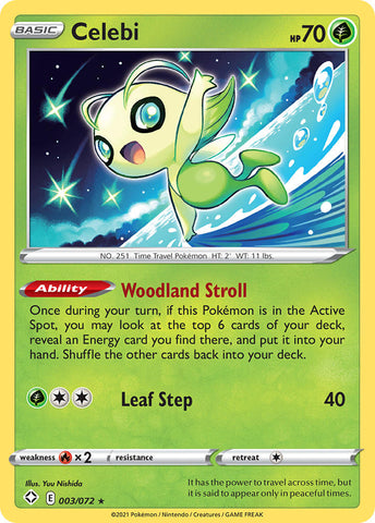 Celebi (003/072) [Sword & Shield: Shining Fates] Pokémon