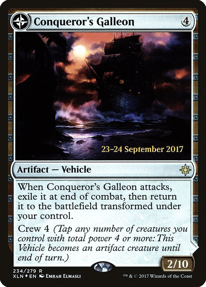 Conqueror's Galleon // Conqueror's Foothold [Ixalan Prerelease Promos] Magic: The Gathering