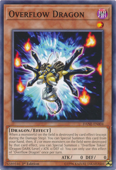 Overflow Dragon [DANE-EN004] Common Yu-Gi-Oh!