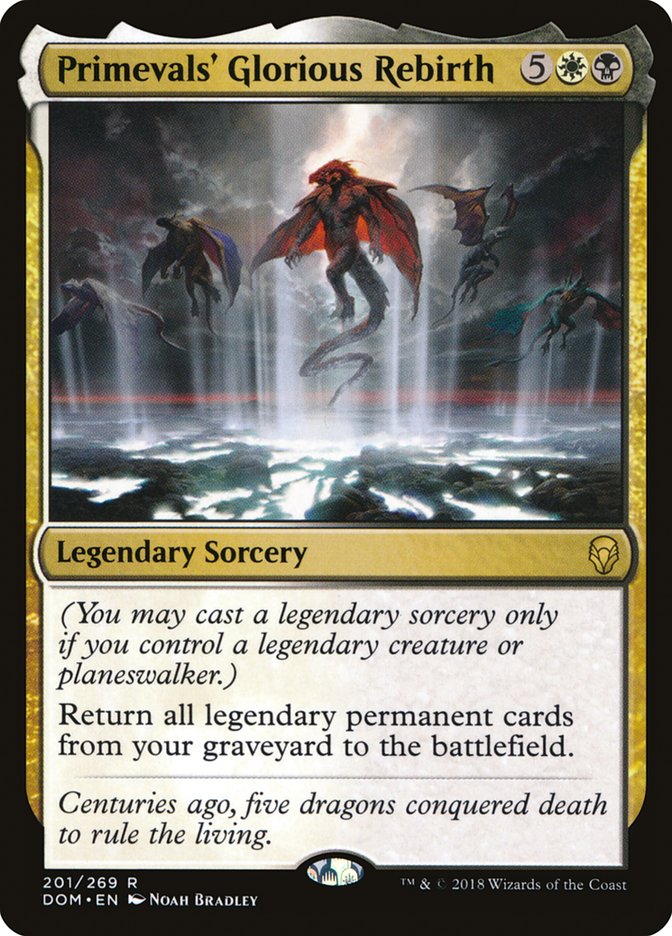 Primevals' Glorious Rebirth [Dominaria] Magic: The Gathering