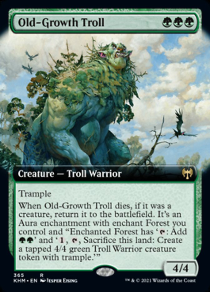 Old-Growth Troll (Extended Art) [Kaldheim] Magic: The Gathering