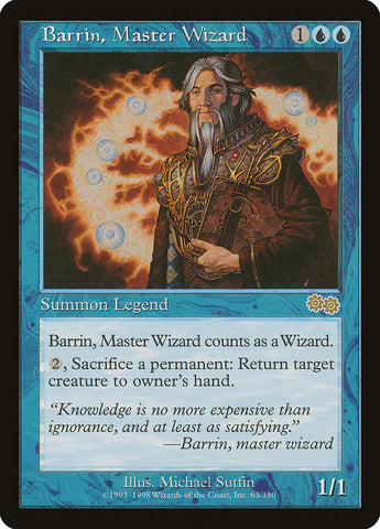 Barrin, Master Wizard [Urza's Saga] Magic: The Gathering