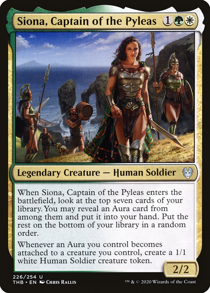 Siona, Captain of the Pyleas [Theros Beyond Death] Magic: The Gathering