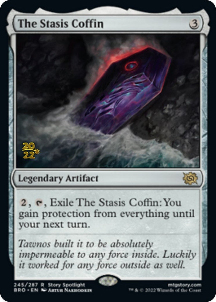 The Stasis Coffin [The Brothers' War Prerelease Promos] Magic: The Gathering