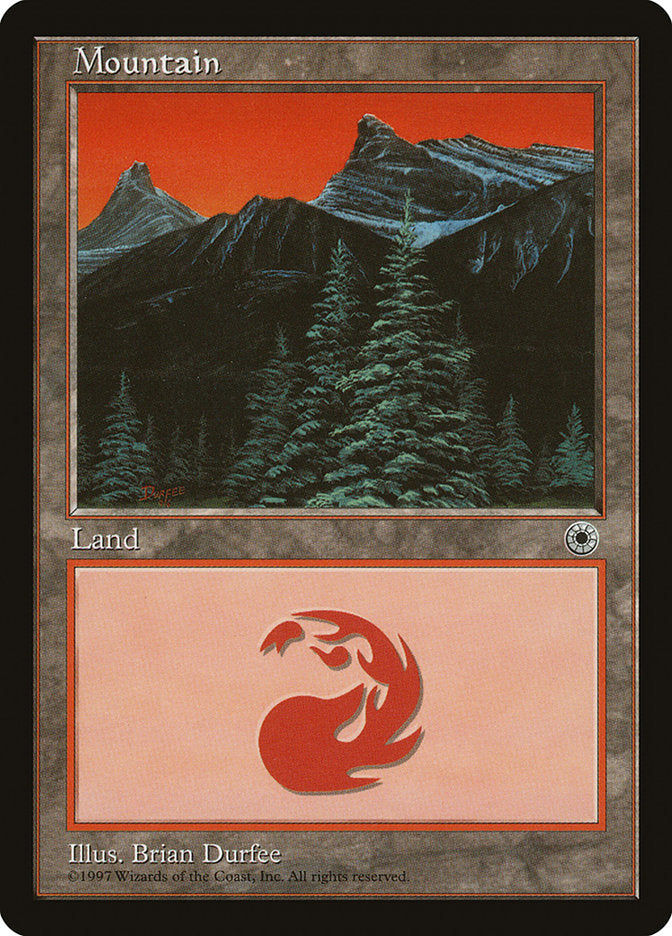 Mountain (210) [Portal] Magic: The Gathering
