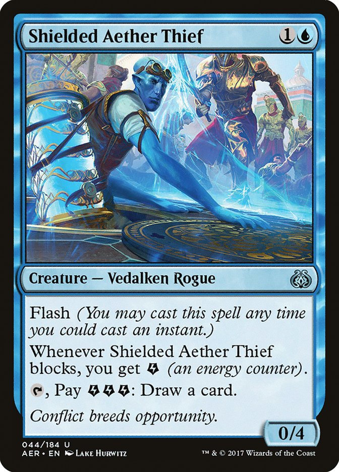 Shielded Aether Thief [Aether Revolt] Magic: The Gathering