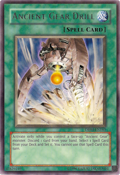 Ancient Gear Drill [DR04-EN160] Rare Yu-Gi-Oh!