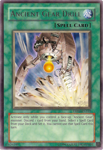 Ancient Gear Drill [DR04-EN160] Rare Yu-Gi-Oh!