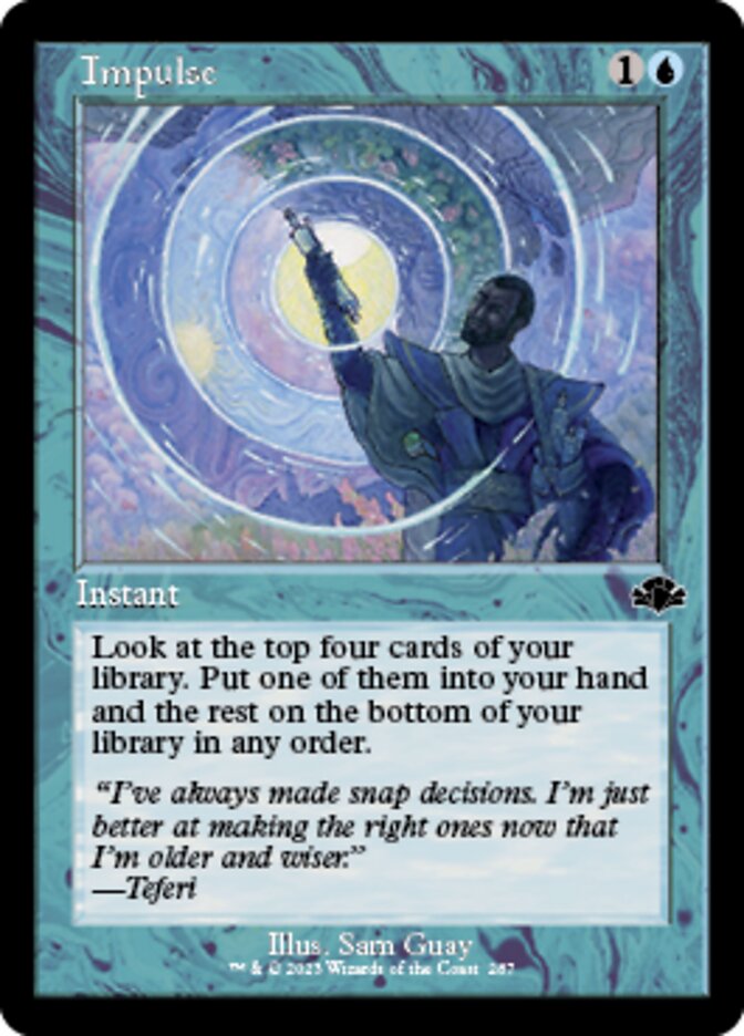 Impulse (Retro) [Dominaria Remastered] Magic: The Gathering