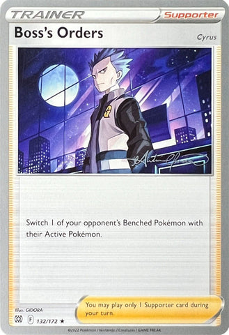Boss's Orders (132/172) (Cyrus) (The Shape of Mew - Andre Chiasson) [World Championships 2022] Pokémon