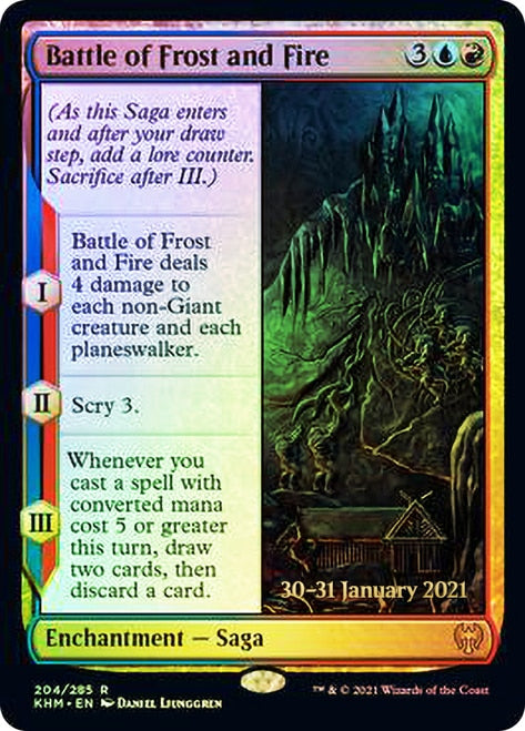 Battle of Frost and Fire [Kaldheim Prerelease Promos] Magic: The Gathering