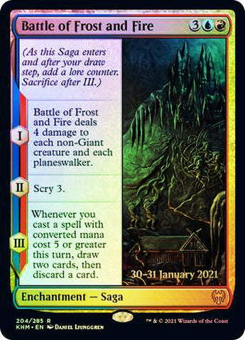 Battle of Frost and Fire [Kaldheim Prerelease Promos] Magic: The Gathering