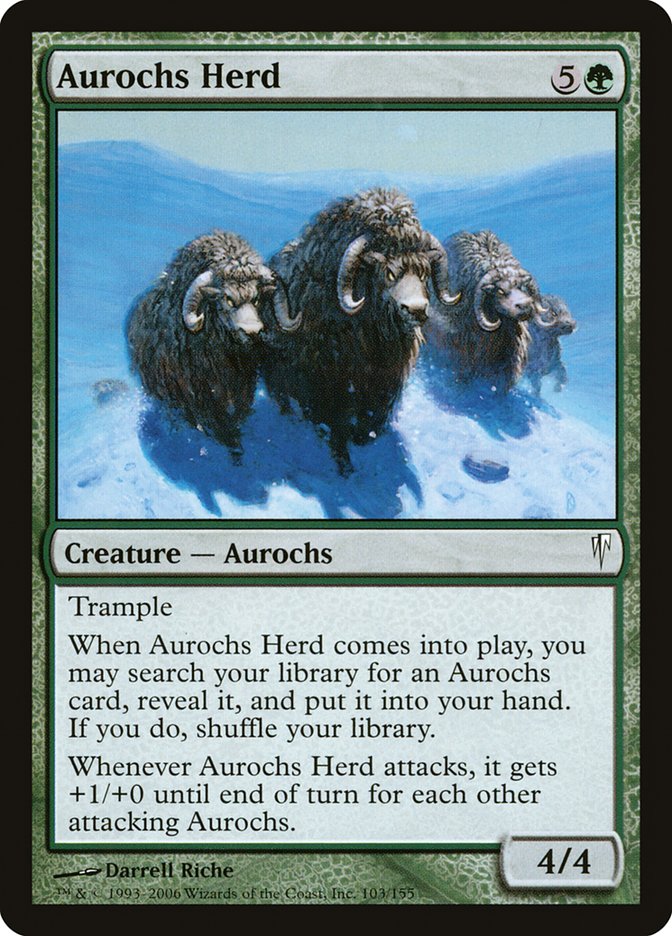 Aurochs Herd [Coldsnap] Magic: The Gathering