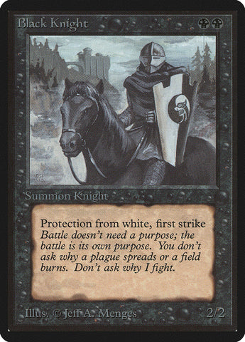 Black Knight [Beta Edition] Magic: The Gathering