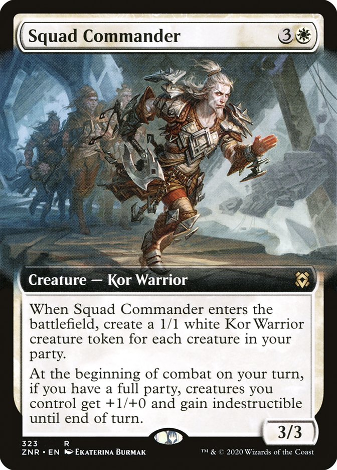 Squad Commander (Extended Art) [Zendikar Rising] Magic: The Gathering