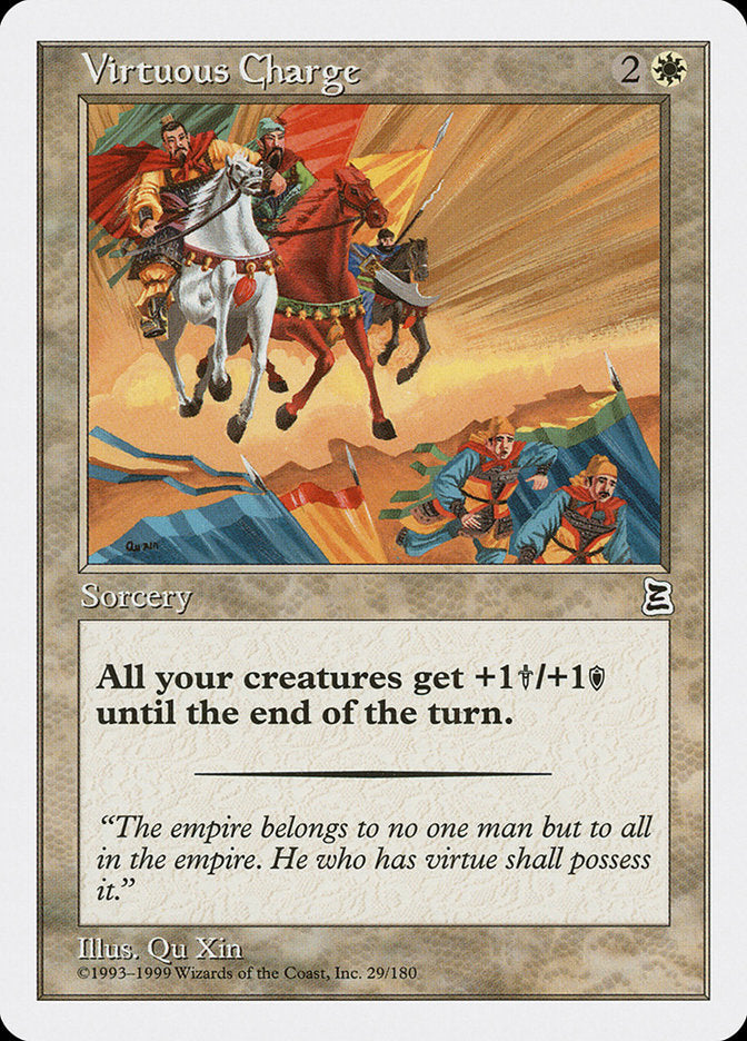 Virtuous Charge [Portal Three Kingdoms] Magic: The Gathering