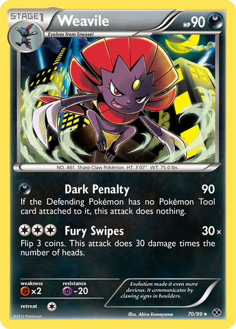 Weavile (70/99) [Black & White: Next Destinies] Pokémon