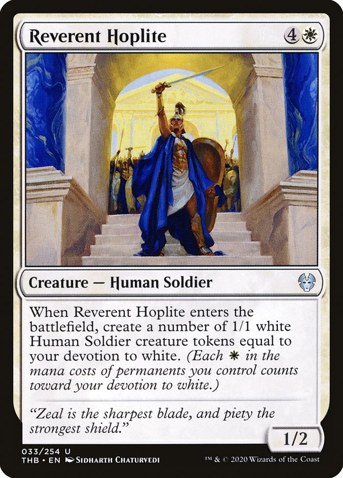 Reverent Hoplite [Theros Beyond Death] Magic: The Gathering