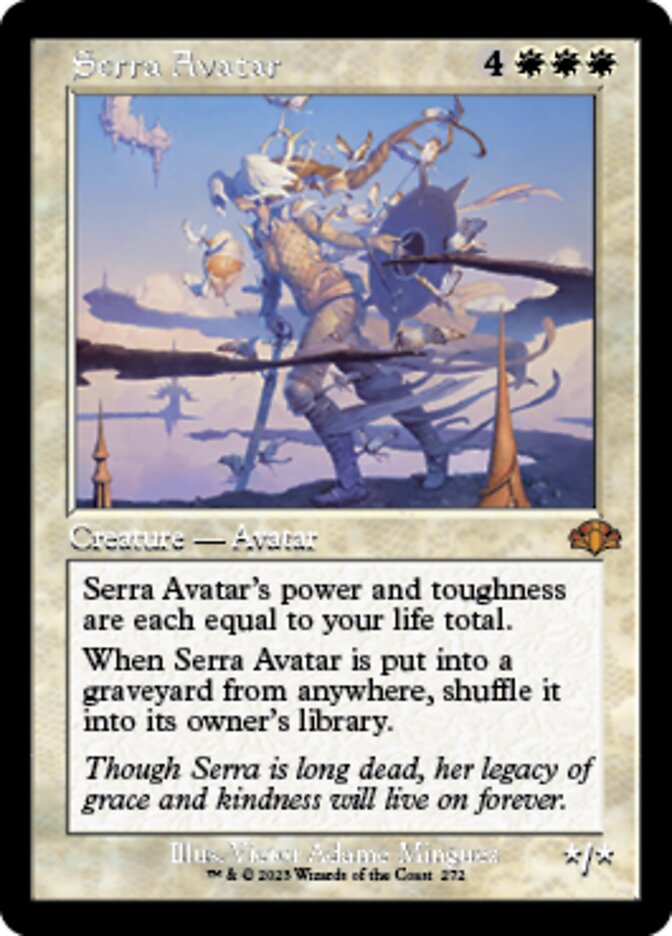 Serra Avatar (Retro) [Dominaria Remastered] Magic: The Gathering