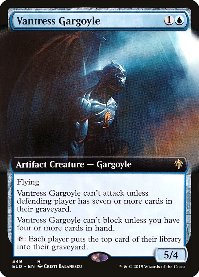 Vantress Gargoyle (Extended Art) [Throne of Eldraine] Magic: The Gathering