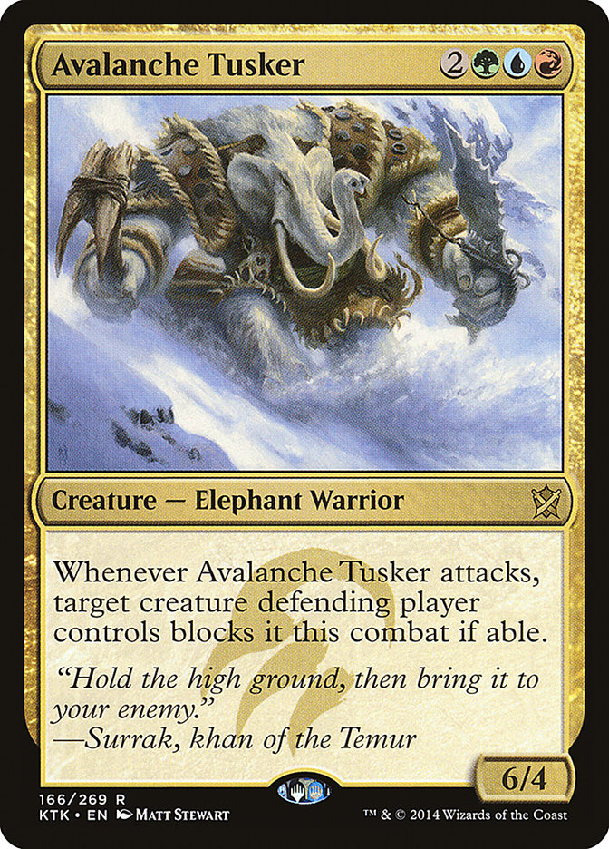 Avalanche Tusker [Khans of Tarkir] Magic: The Gathering