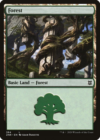 Forest (384) [Zendikar Rising] Magic: The Gathering