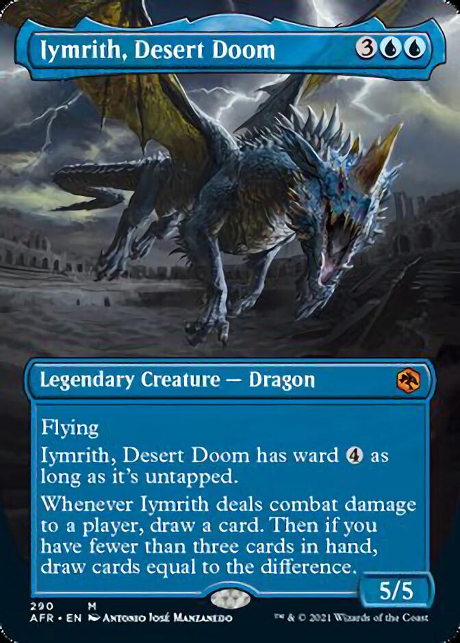 Iymrith, Desert Doom (Borderless Alternate Art) [Dungeons & Dragons: Adventures in the Forgotten Realms] Magic: The Gathering