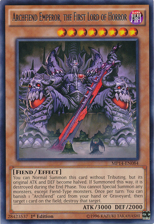 Archfiend Emperor, the First Lord of Horror [MP14-EN084] Rare Yu-Gi-Oh!