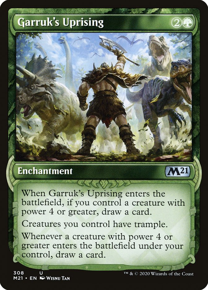 Garruk's Uprising (Showcase) [Core Set 2021] Magic: The Gathering