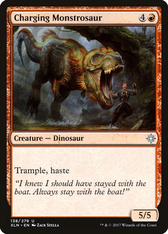 Charging Monstrosaur [Ixalan] Magic: The Gathering