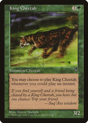 King Cheetah [Visions] Magic: The Gathering