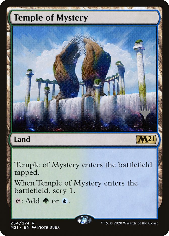 Temple of Mystery (Promo Pack) [Core Set 2021 Promos] Magic: The Gathering