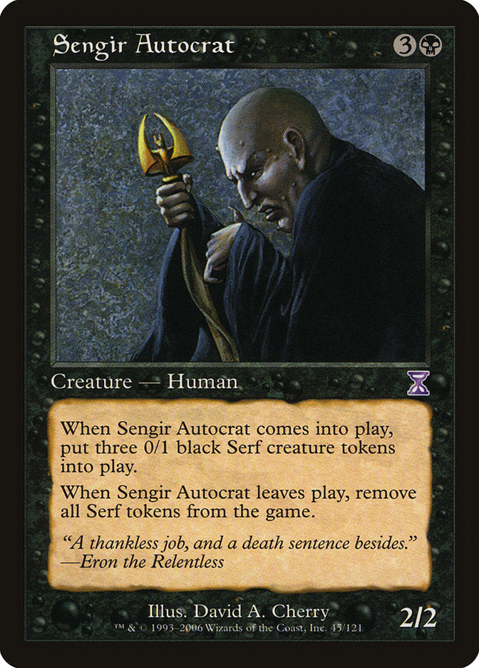 Sengir Autocrat [Time Spiral Timeshifted] Magic: The Gathering