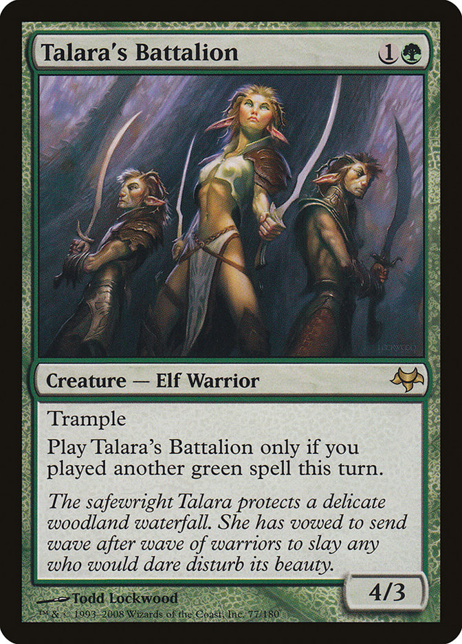 Talara's Battalion [Eventide] Magic: The Gathering
