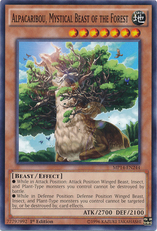 Alpacaribou, Mystical Beast of the Forest [MP14-EN244] Common Yu-Gi-Oh!