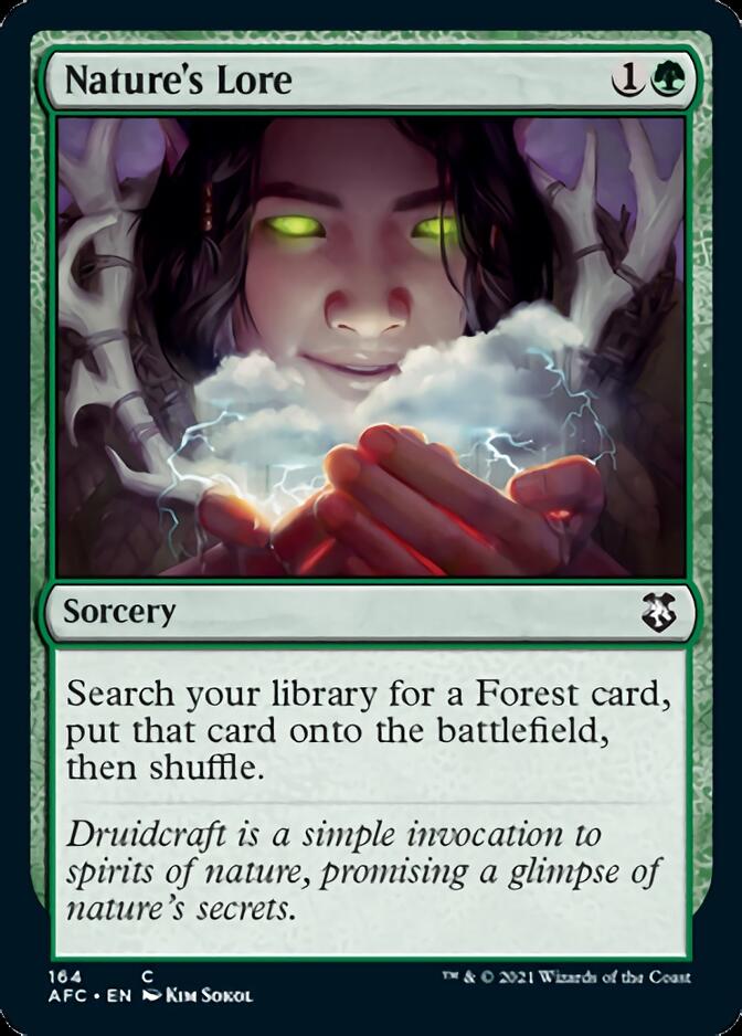Nature's Lore [Dungeons & Dragons: Adventures in the Forgotten Realms Commander] Magic: The Gathering
