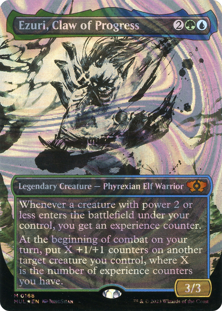 Ezuri, Claw of Progress (Halo Foil) [Multiverse Legends] Magic: The Gathering