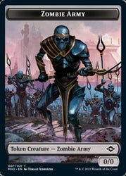 Thopter // Zombie Army Double-Sided Token [Modern Horizons 2 Tokens] Magic: The Gathering