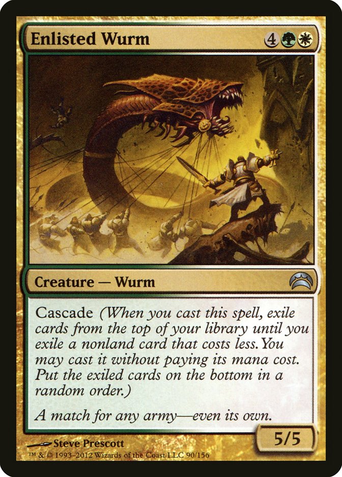 Enlisted Wurm [Planechase 2012] Magic: The Gathering